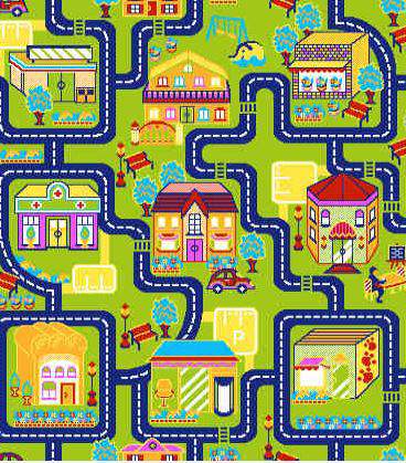 Ковер Baby New  6046  1,0х2,0  Yeshli/Lacivert