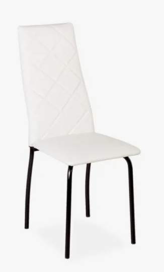 Стул Волна (зеркало к/з белый малый ромб)