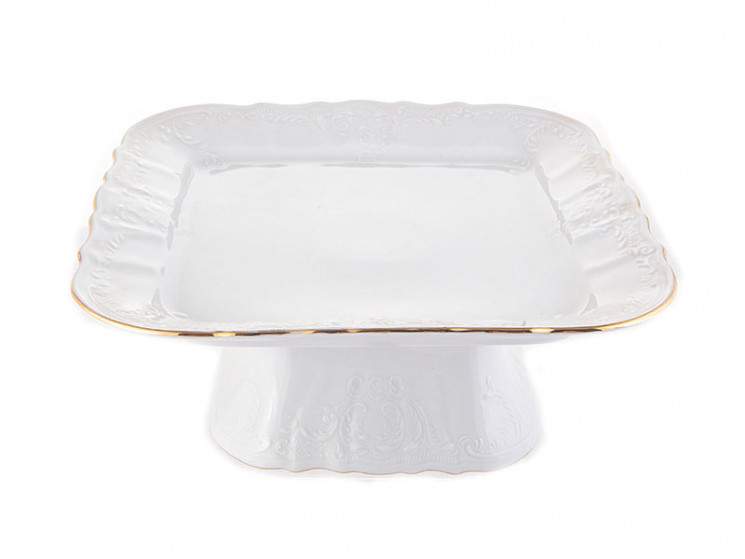 BERNADOTTE Отводка золото Поднос на ножке 26см ВЕ311011/09404/БТФ1458
