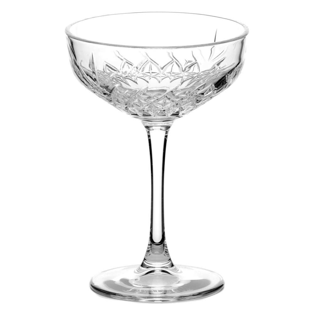 PASABAHCE Таймлесс 440236 Набор бокалов 255мл д/шампанского 4шт (блюдце)