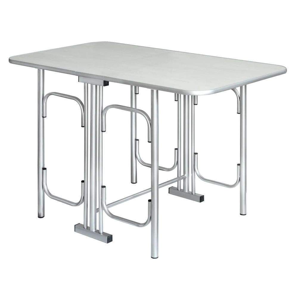 Стол-тумба Шелковый камень 1200х680 (подстолье металлик)