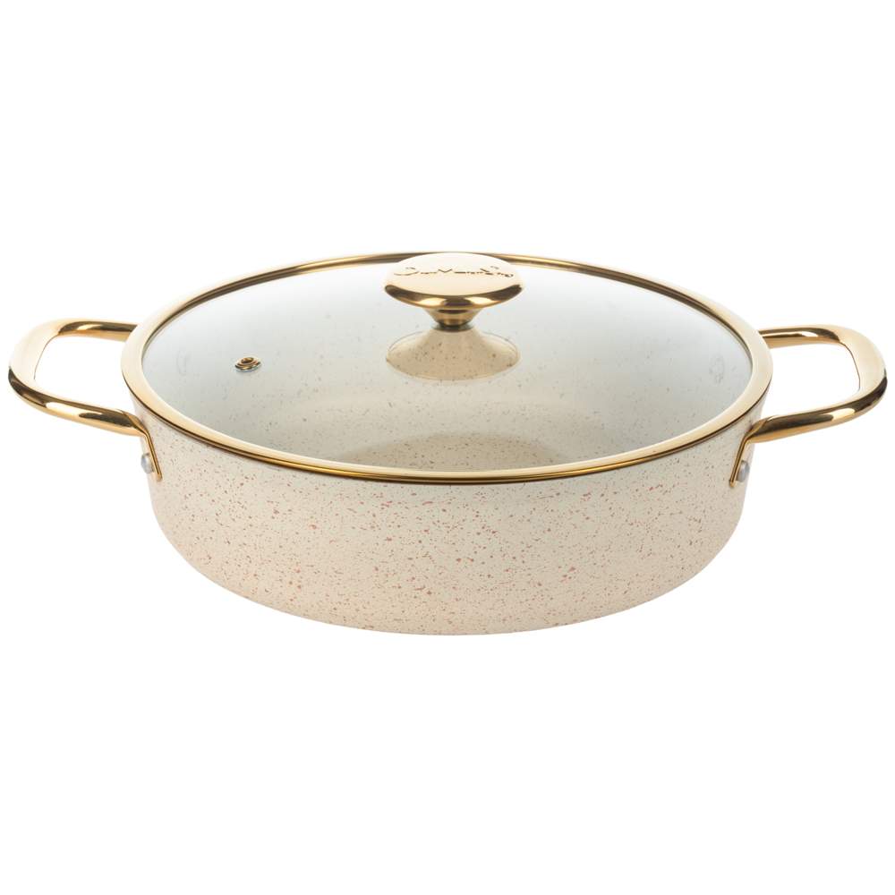 O.M.S. Cream Сотейник 3316-G-IND-26-CRM 26х7,5см индукция АП покрытие