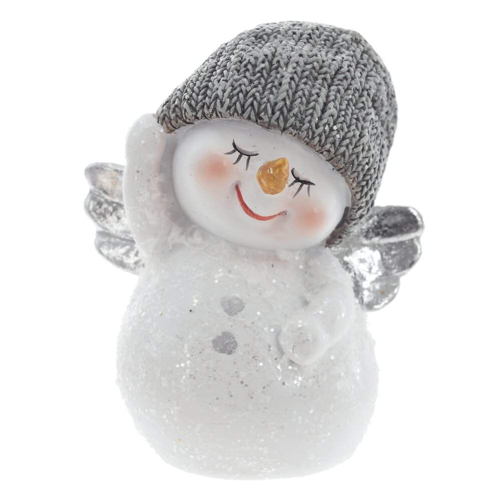 REMECO COLLECTION Фигурка 824943 Снеговик серебро 6х3,5х7см 2 вида (полимер)