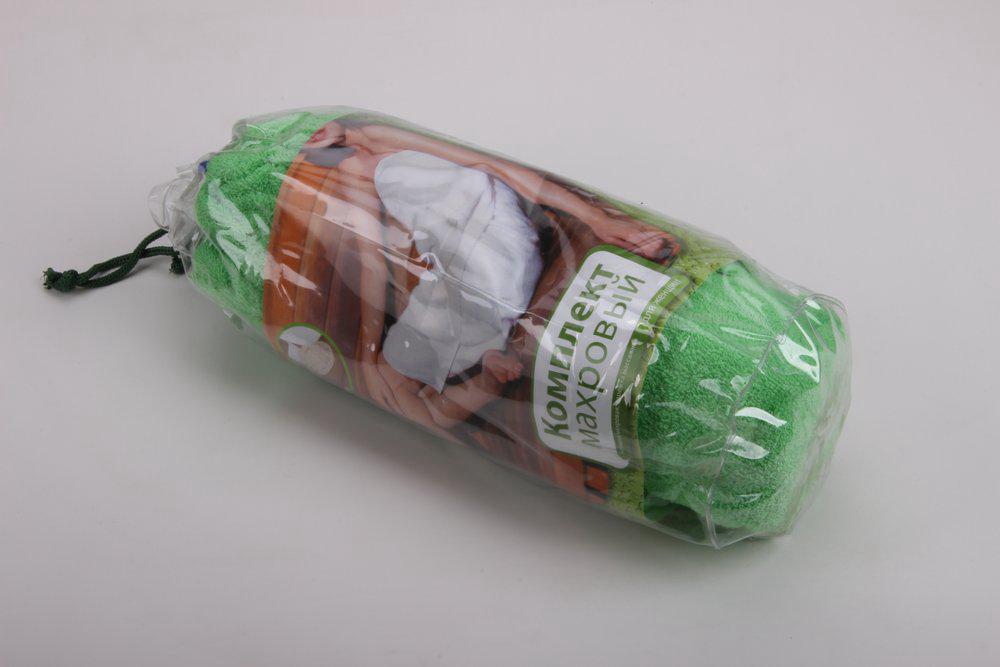 Комплект махровый "Банные штучки"  д/женщин (накидка 140х80см + рукавица) 32250