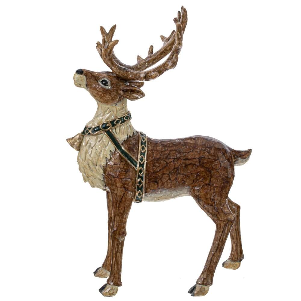 REMECO COLLECTION Фигурка 805409 Олень северный беж/коричневый 18х11х27см