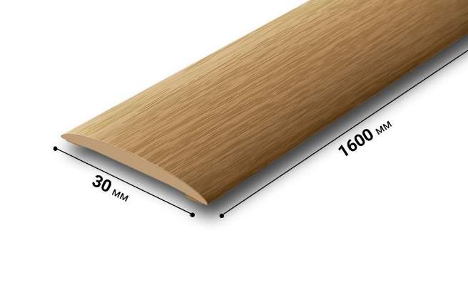Порог  30мм 1,6м  Дуб 201