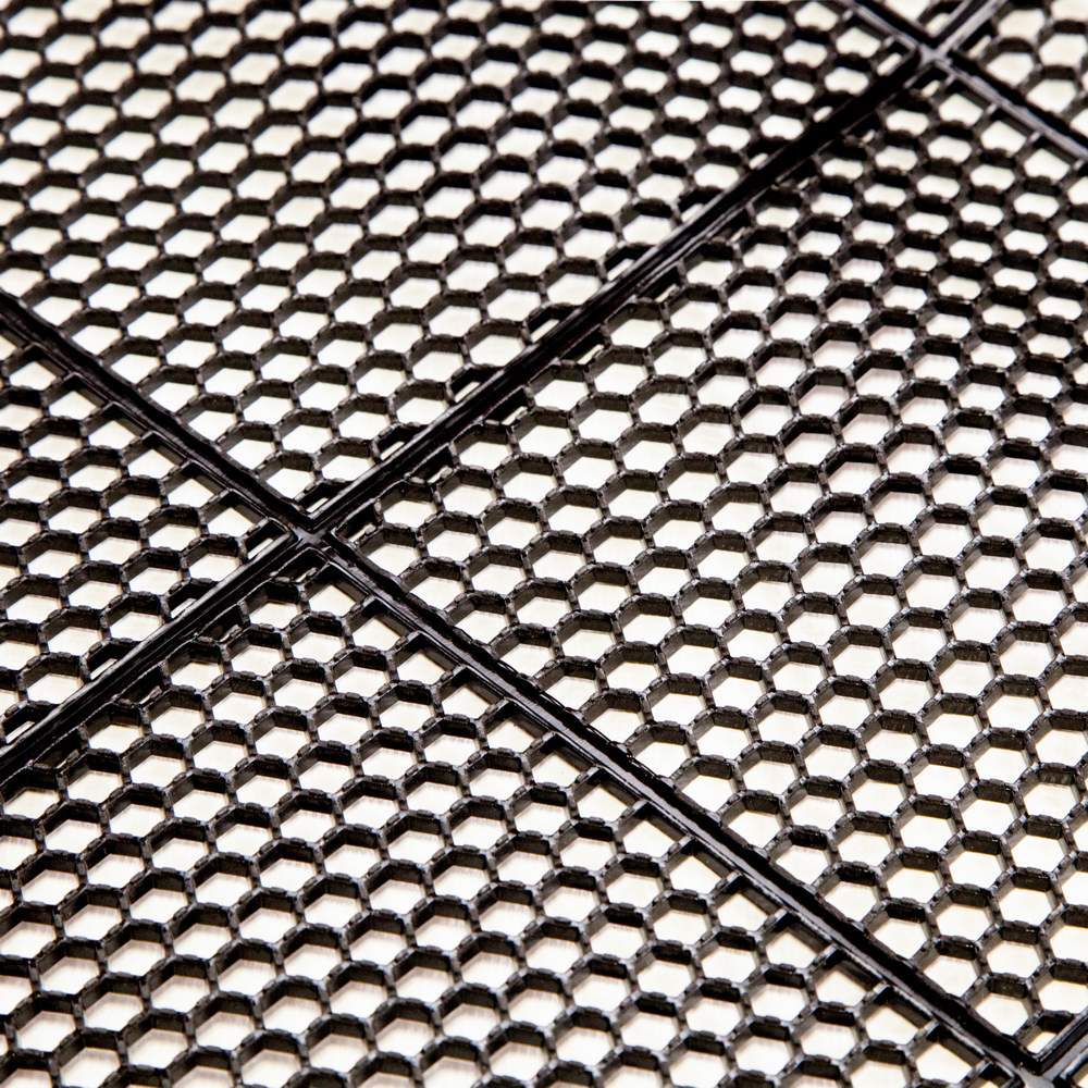 Коврик - дорожка ПВХ ЯЧЕЙКА 0,9 мм 12м, противскольжения черный