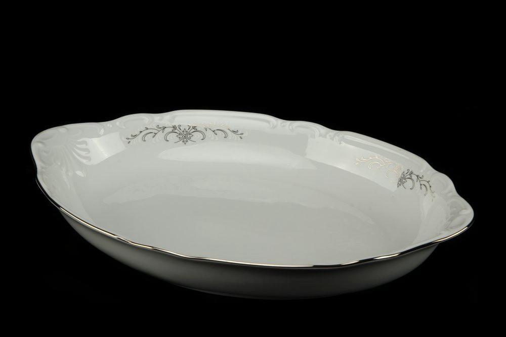 CONSTANCE Серый орнамент Блюдо д/хлеба 33см 7351100 КЛФ1158/15918/БТФ0766