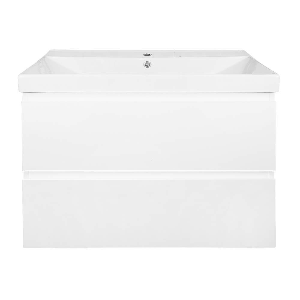 Тумба Мила 80 подвесная с раковиной Tempo 80