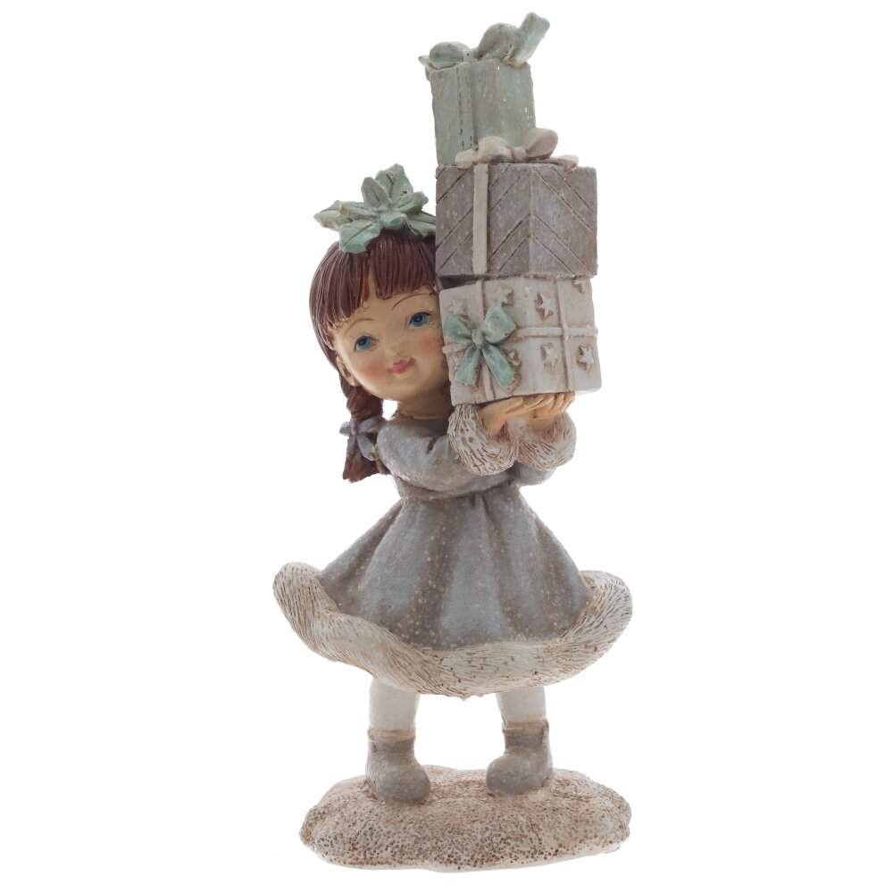 REMECO COLLECTION Фигурка 811238 Девочка с подарками 6,5х5,5х15см 