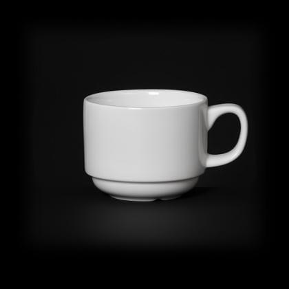 CORONE White Чашка чайная фк091 175мл 77х58мм к блюдцу фк088 (8/96)