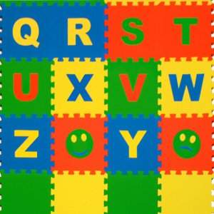 Пол мягкий развивающий Алфавит английский 25*25