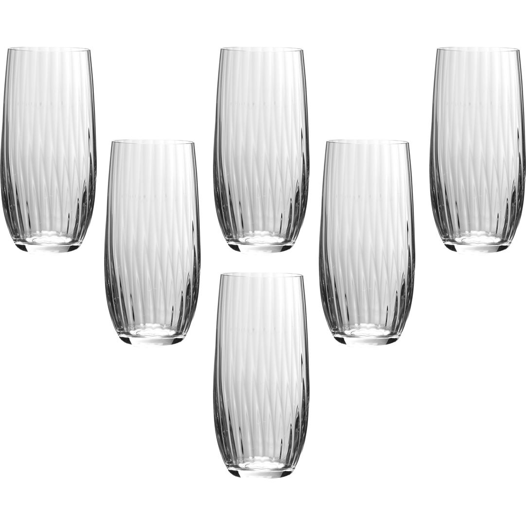 CRYSTALEX BOHEMIA Клаб оптика 25180/22/350 Набор стаканов д/воды 350мл 6шт