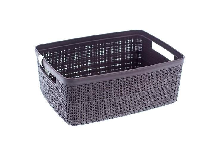 Корзина Джут квадратная 17л 1906 глубокая тень