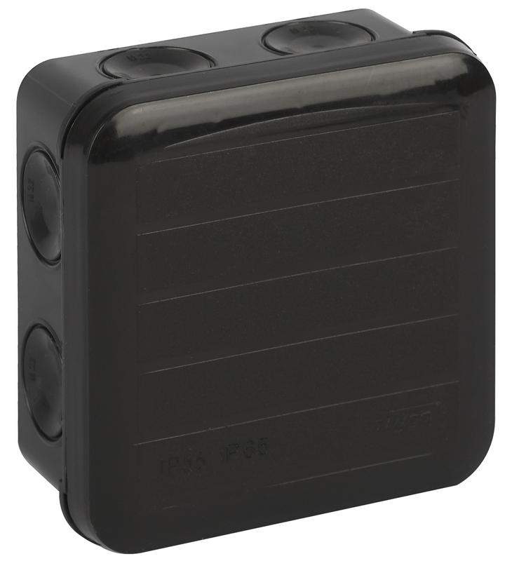 Коробка распред. ОП  85х85х45мм 8ввод. черн. 67240Ч  IP65  1834335