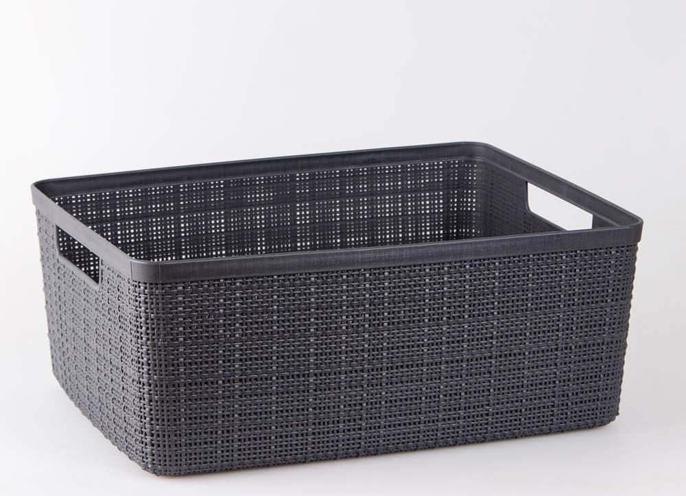 Корзина Джут М 36*28*15см 12л 1905 глубокая тень