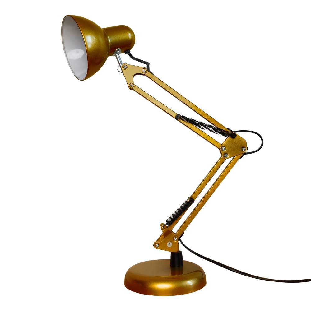 Свет-ик настол. TLI-221 60W E-27 золотой, механич.выкл.TM Uniel UL-00011103