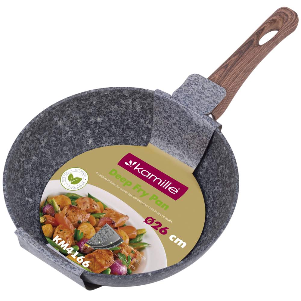KAMILLE Сотейник 4166 26см литой аллюминий с АП покрытием Индукция