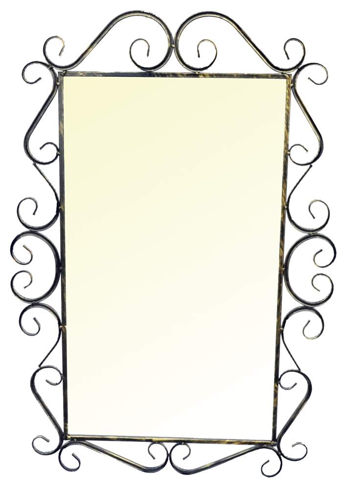 МЕТАЛЛ-ДЕКОР Зеркало №822 h-90х62см