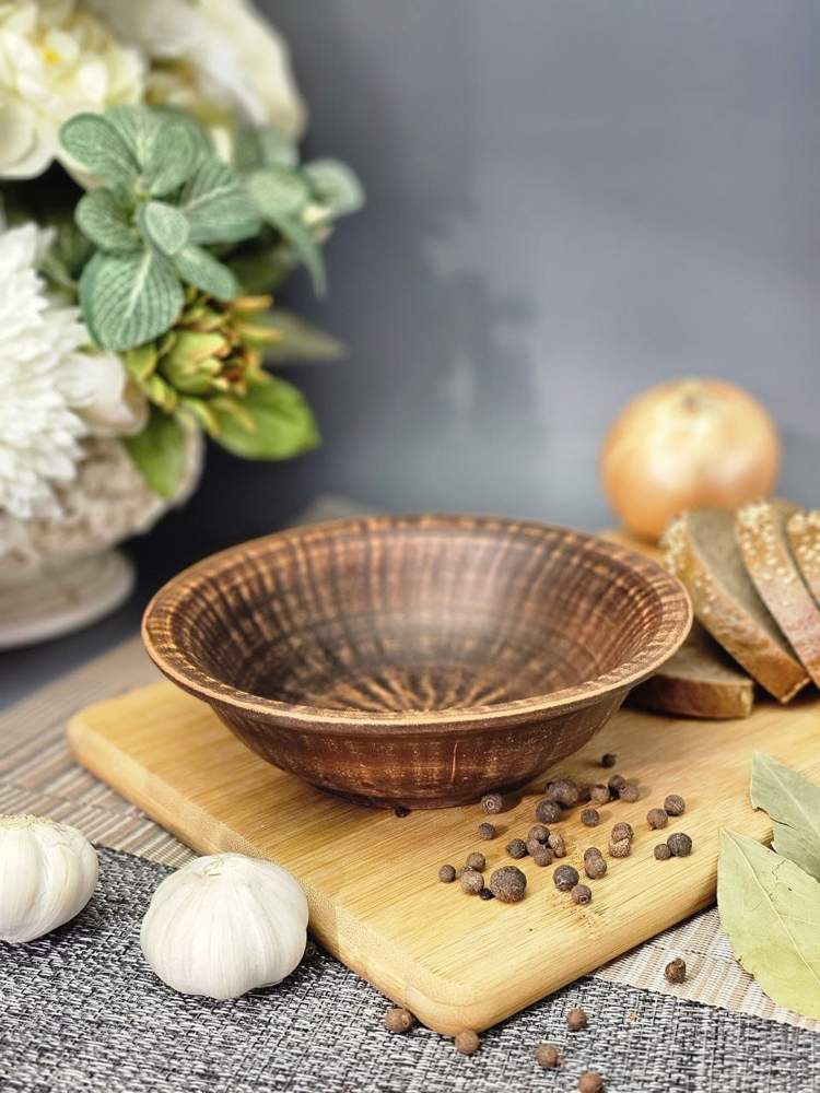 Миска Супчик 400мл красная глина мис400