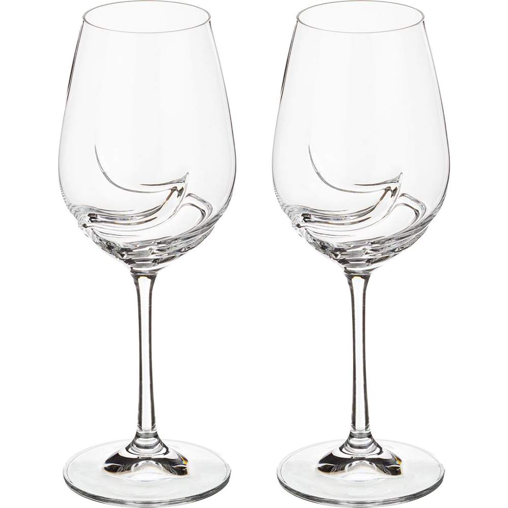 CRYSTALEX BOHEMIA Турбуленция 40774/350 Набор бокалов д/вина 350мл 2шт
