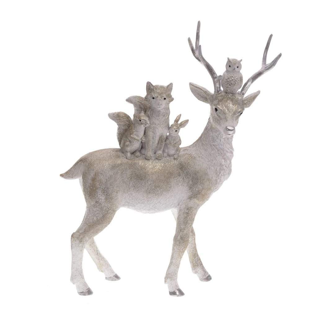 REMECO COLLECTION Фигурка 744100 Олень и лесные друзья 28х10,5х35,5см