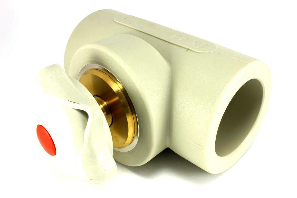 Кран прямоточный 63  Ekoplastik