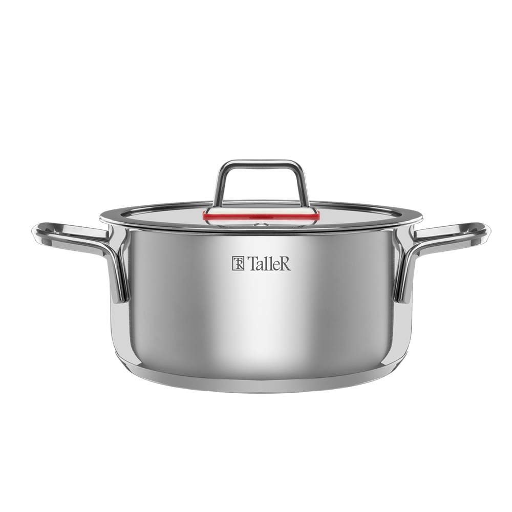 TALLER Тенденси Кастрюля TR-17275 6800мл нерж.сталь индукция