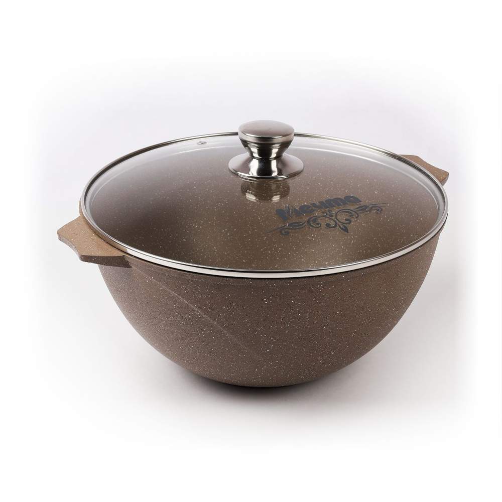 МЕЧТА Гранит Brown Казан 55806 с крышкой 5л АП 26х13,8см 