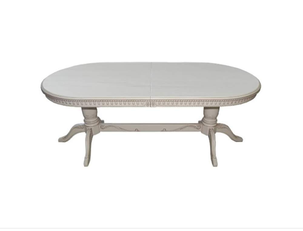 Стол Восток-3Р дуб белый  золото