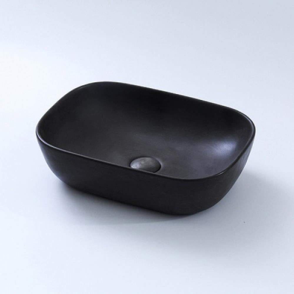  Раковина из бетона RB003-B на столешницу черная 450х320х135 M