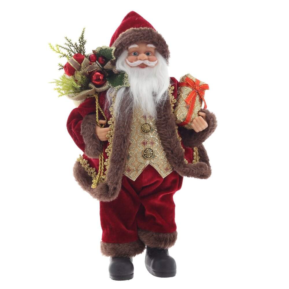 REMECO COLLECTION Дед Мороз 822382 красный/золото 17,5х11х30см