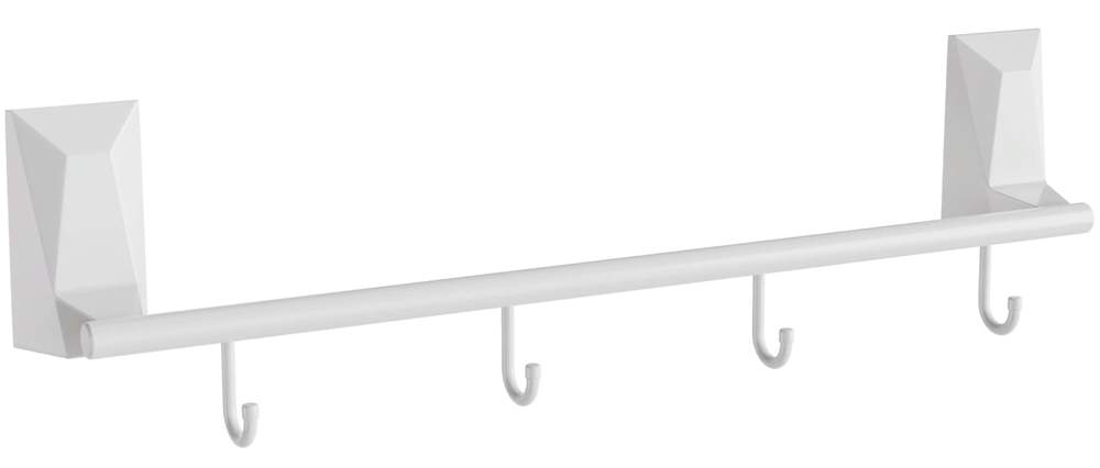 Держатель д/полотенец с 4 крючками ICE White KLE-ICE004WT