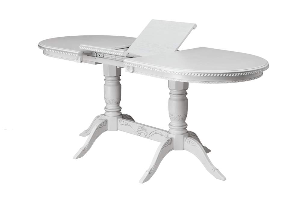 Стол Восток-2Р дуб слоновая кость патина бронза