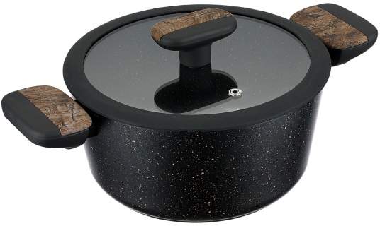 REGENT INOX Linea Albero Кастрюля 2500мл с крышкой алюминий АП индукция 62-1420