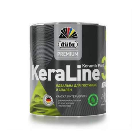 Краска Dufa Premium KeraLine Keramik Paint 3 д/стен и потолков база 3  0,9л