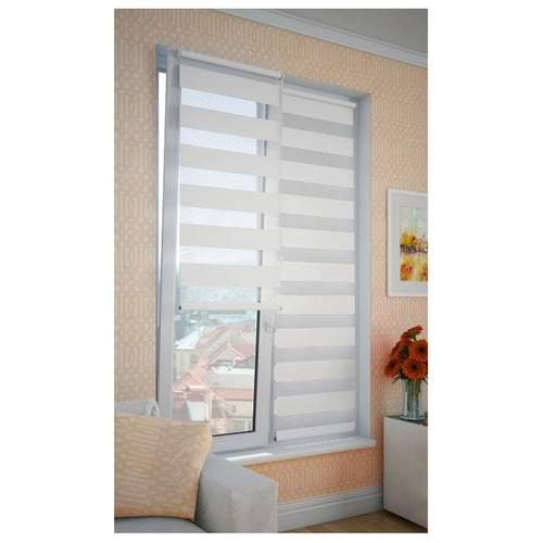 Штора рулонная "День-Ночь" Белая  68*170