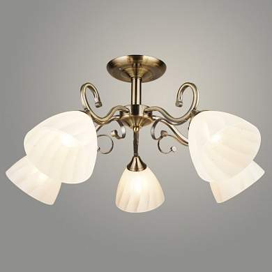 Люстра N4502/5 AB бронза 5х40W E27 d665 h325