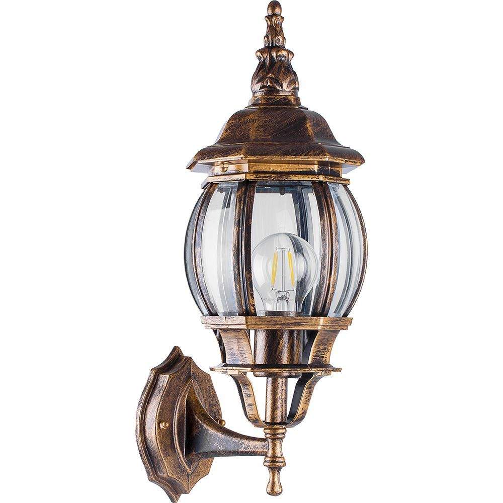 Светильник FERON  8101 100W восьмигранник черное золото   11244