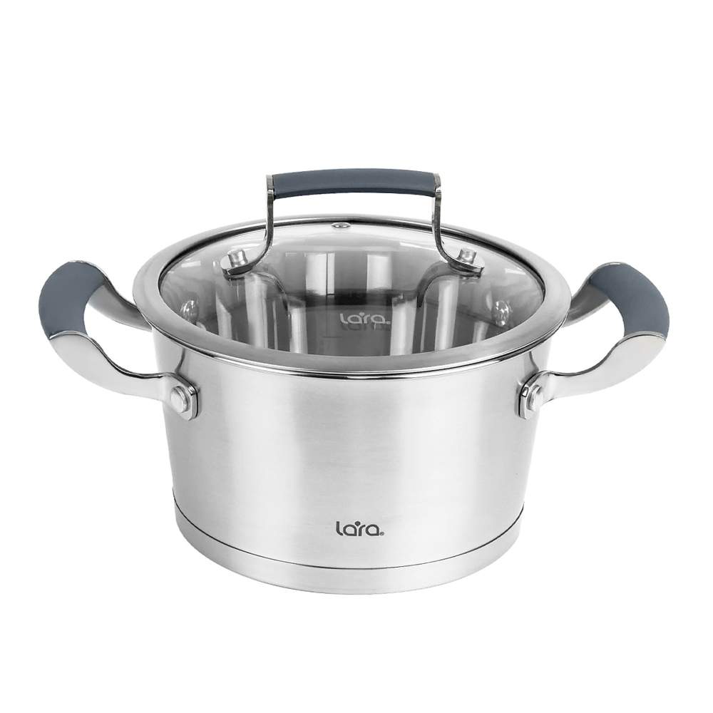 LARA Венера Кастрюля LR02-280 3,1л 20х11см индукция /нерж/
