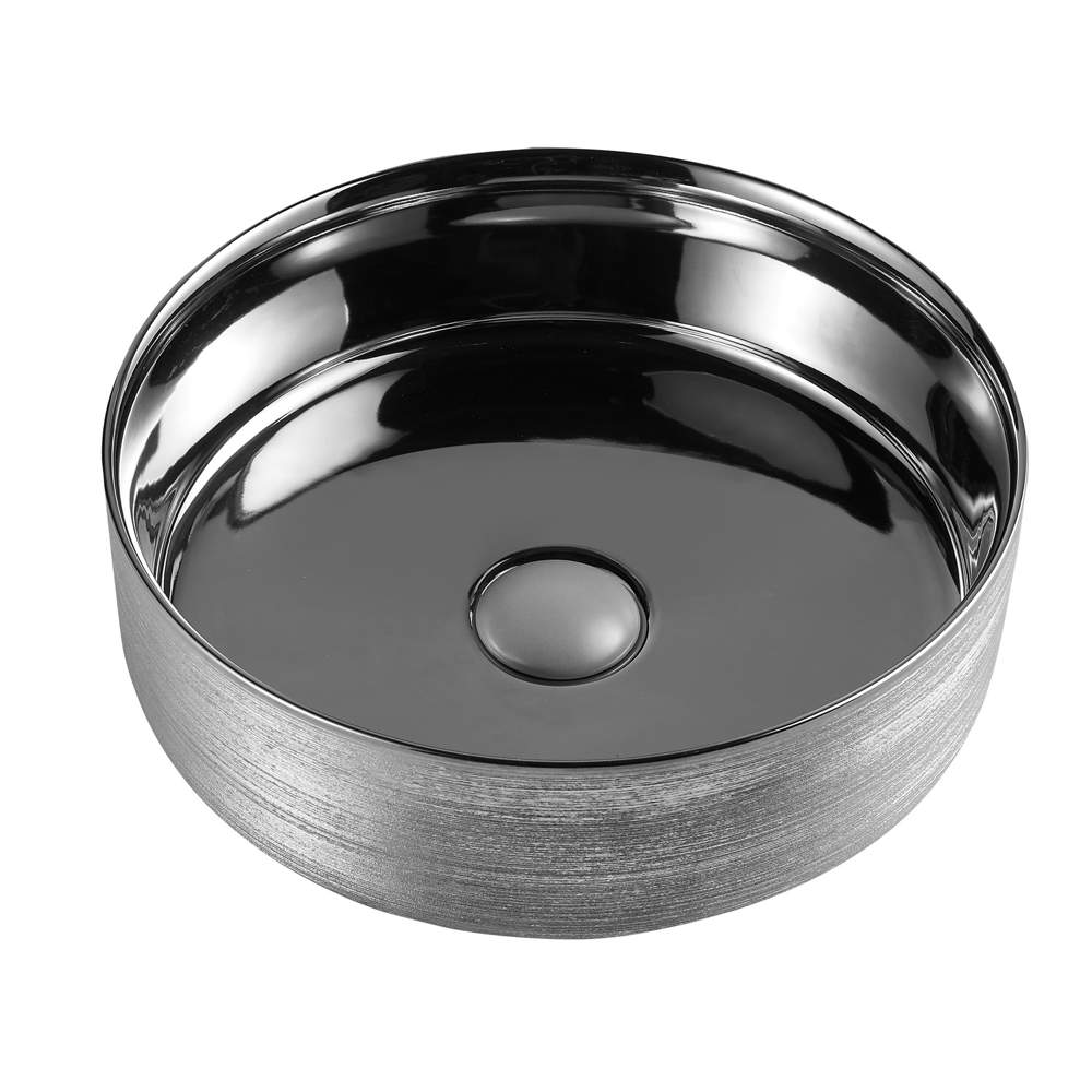 Раковина накладная AZ-3134-ST-S  355*355*120мм подв. под металл хром