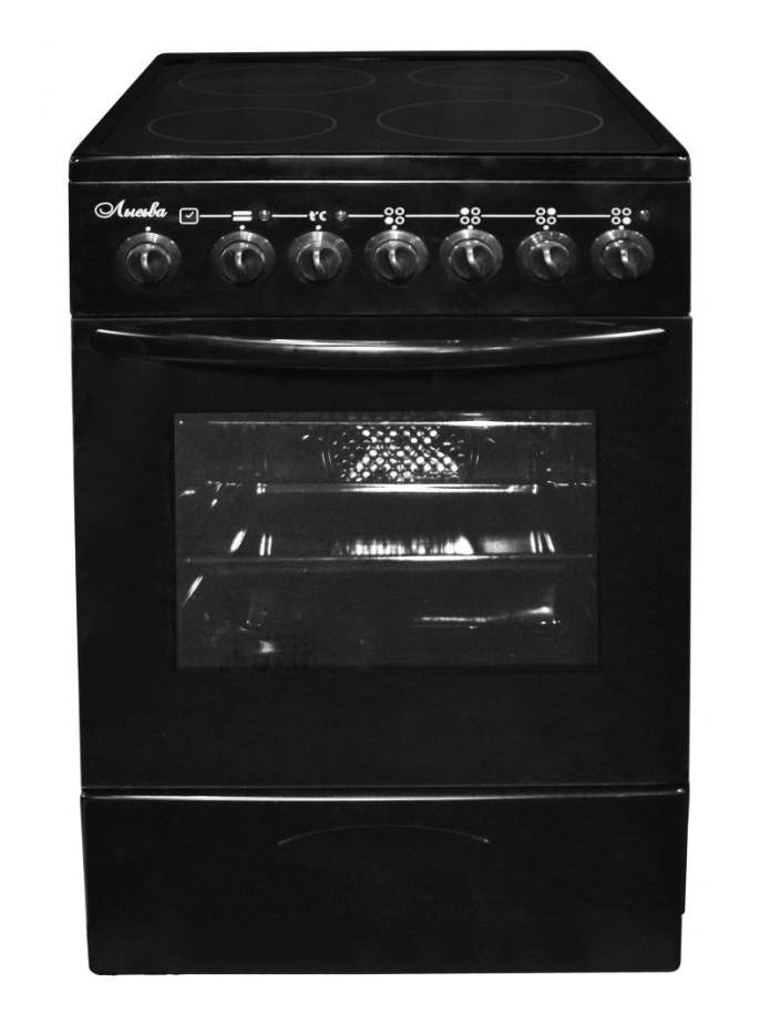 Плита Лысьва стеклокерамическая EF4006MK00 черный (б/крышки)