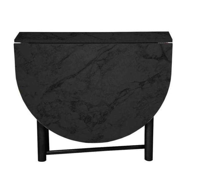 Стол раскладной 42.41  Октава (мрамор черный/мет.черный)