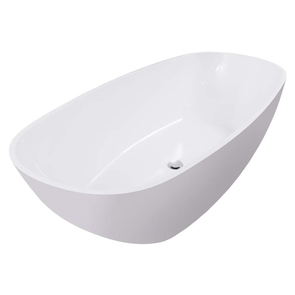 Ванна Angelo 172.5х79.5х53см Каменная/белый  1175WANG