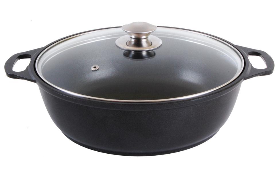 KUKMARA Кастрюля-жаровня ж44а 4л 29х11см АП Традиция стекл.крышка