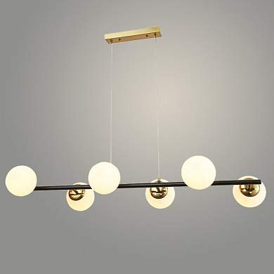 Люстра 74542/6 BR+BK латунь/черный 6х40W E14