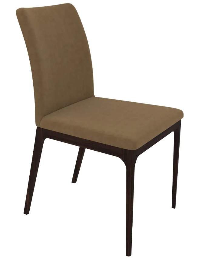 Стул Кастор сид.тк. велюр кремовый, орех