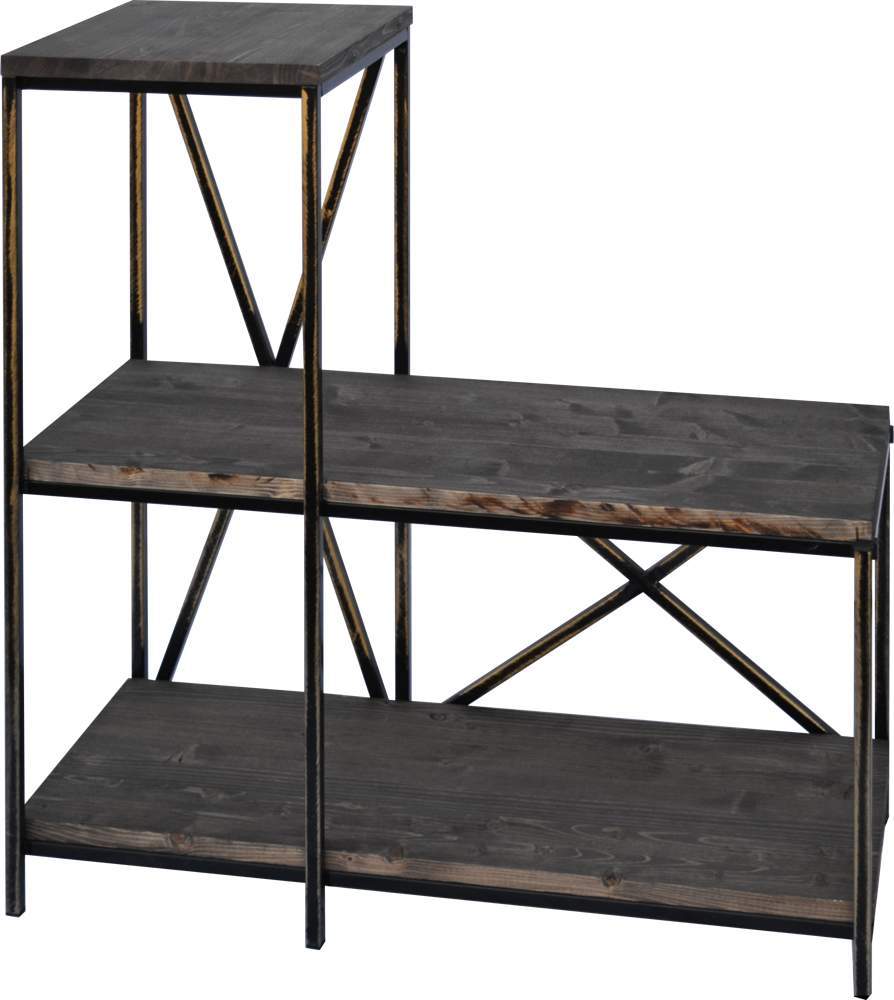 МЕТАЛЛ-ДЕКОР Обувница №1444 Лофт 2-х ярусная h82*80*30см