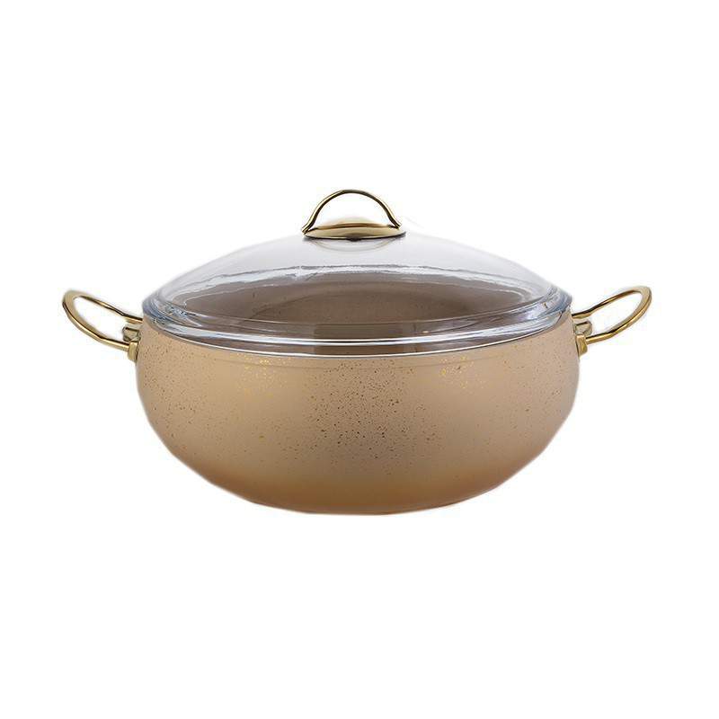 O.M.S. Cream Кастрюля 3141-IND-30 CRM 7,5л 30х11,5см индукция АП покрытие