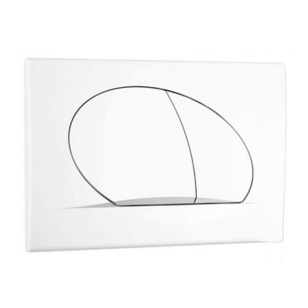 Клавиша смывная ACTIVE PL 42B для ПЭК белая  00070176